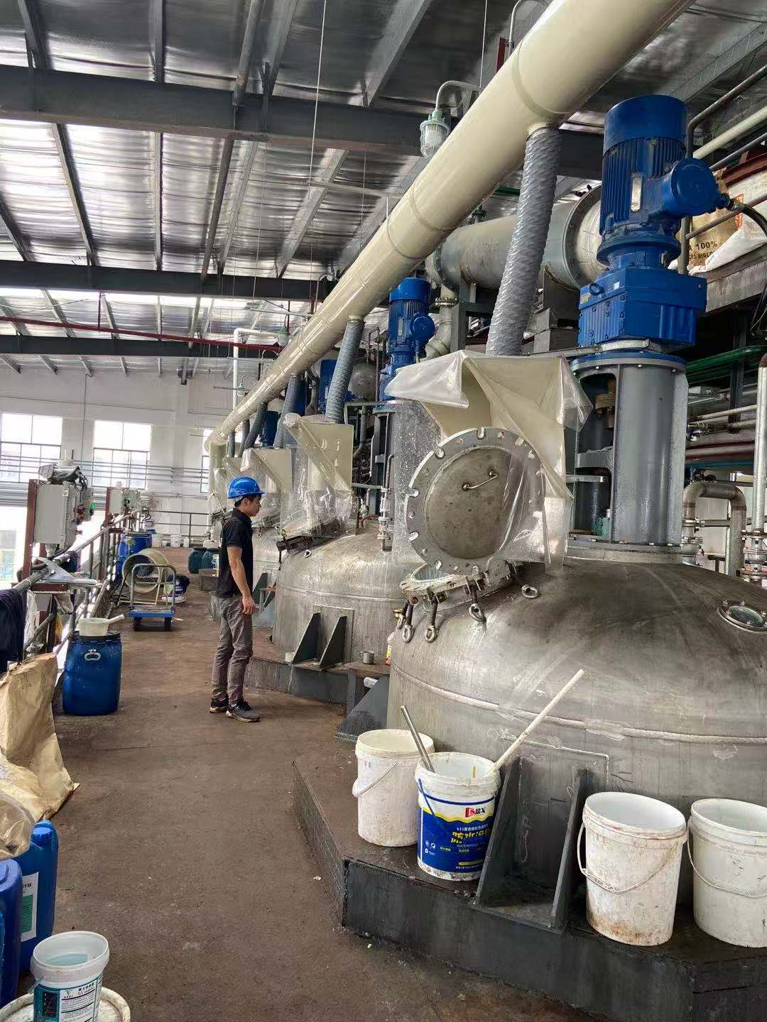 Production equipment inside the factory