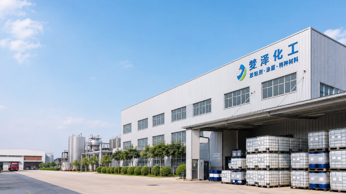 Mengze Chemical factory exterior and IBC warehouse stock